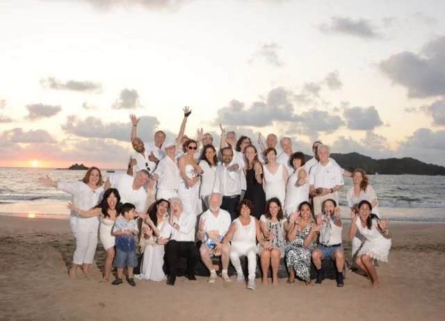 Retreat group on the beach at Club Med Ixtapa